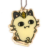 Meowth Pokemon 24 Hours Pokemon CHU Pokemon Center Limited Key Ring  [USED]