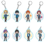 All 8 Types Set Ensemble Stars! Yuru Kawa Art Acrylic Keychain A Key Ring [USED]