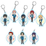 All 8 Types Set Ensemble Stars! Yuru Kawa Art Acrylic Keychain D Key Ring [USED]