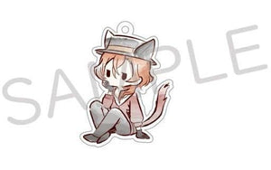 Chuuya Nakahara Bungo Stray Dogs Retro Chic Acrylic Keychain Cat Riding Hood Ver. Key Ring [USED]