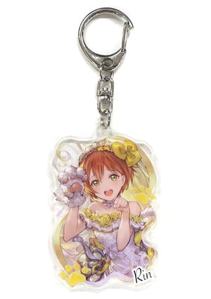 Hoshizora Rin Granblue Fantasy x Love Live! Acrylic Keychain Premium Shop Limited Key Ring  [USED]