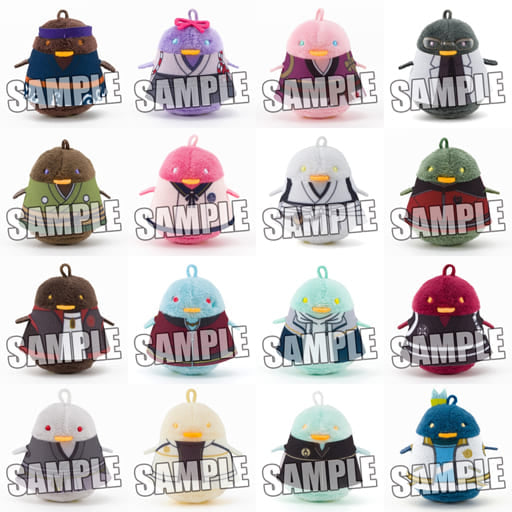 Mutsunokami Yoshiyuki, etc. Zoku Touken Ranbu Hanamaru Trading Chuncolle Small All 16 Types Set Key Ring [USED]