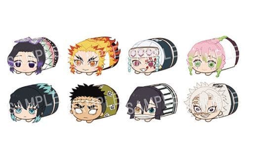 Shinobu Kocho, etc. Demon Slayer: Kimetsu no Yaiba Mochikororin Plush Mascot Hashira Ver. All 8 Types Set Key Ring [USED]