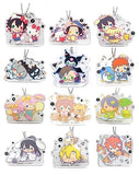 All 12 Type Set Hypnosis Mic SANRIO NAKAYOKU EDIT Trading Acrylic Charm Key Ring  [USED]