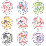 All 9 Types Set Bungo Stray Dogs x Sanrio Characters Fortune Acrylic Connect Charm Key Ring [USED]