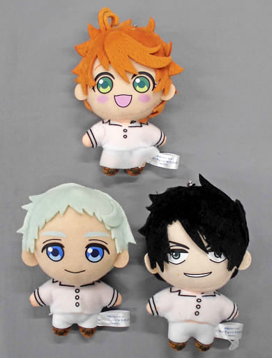 Emma, etc. The Promised Neverland Key Chain Mascot All 3 Types Set Key Ring [USED]