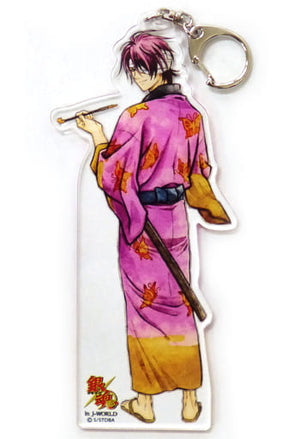 Shinsuke Takasugi Gintama Acrylic Key Chain Big J-World Kacho Fugetsu Limited Key Ring [USED]