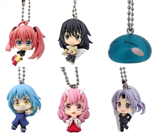 Milim Nava, etc. That Time I Got Reincarnated as a Slime Capsule Collection Figures All 6 Types Set Key Ring [USED]