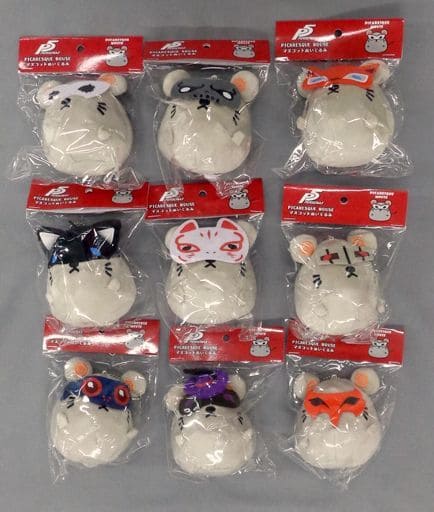 Persona 5 Royal Mascot Plush Ebiten Limited Famitsu DX Pack Purchase Benefits Set of 9 Plush Toys [USED]