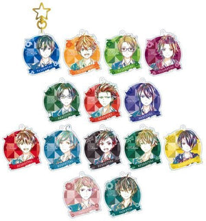 All 14 Types Set Ensemble Stars! Traiding Ani-Art Acrylic Keychain Ver.A Key Ring [USED]