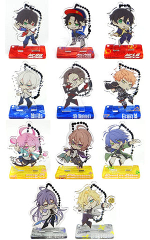 All 12 Types Set Hypnosis Mic: Division Rap Battle Official Store Hypnosis Microphone Base Acrylic Keychain Collection with Stand Key Ring [USED]