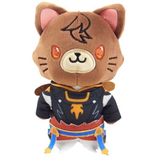 Sandalphon withCAT GRANBLUE FANTASY Plush Keychain with Eye Mask Key Ring [USED]