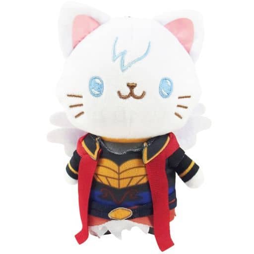 Lucifer withCAT GRANBLUE FANTASY Plush Keychain with Eye Mask Key Ring [USED]