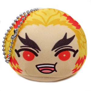 Rengoku Kyojuro Bonus Version Demon Slayer: Kimetsu no Yaiba Omaju Nigi Nigi Mascot 2 Amiami Box Purchase Bonus Key Ring [USED]