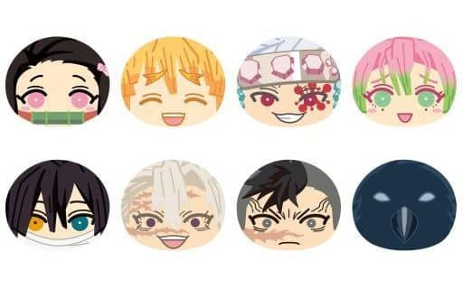 Nezuko Kamado, etc. Demon Slayer: Kimetsu no Yaiba Omanjuu Niginigi Mascot 3 All 8 Types Set Key Ring [USED]