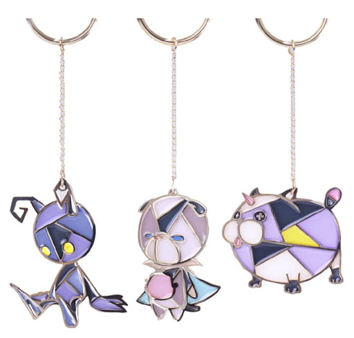 Shadow Chirishy Wondanyan Kingdom Hearts Stained Glass Key Chain Set Key Ring [USED]
