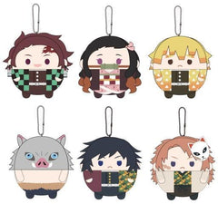 Zenitsu Agatsuma, etc. Demon Slayer: Kimetsu no Yaiba Fluffy Kororin All 6 Types Set Key Ring [USED]