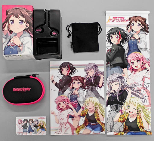 Poppin Party BanG Dream! Girls Band Party! Inner Ear Headphones SE-CH9T Collaboration Limited Model Headphones [USED]