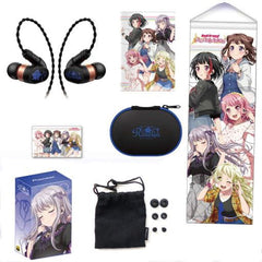 Roselia BanG Dream! Girls Band Party! Inner Ear Headphones SE-CH9T Collaboration Limited Model Headphones [USED]