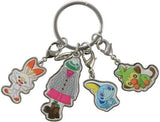 Protagonist Girl Quadruple Keychain Pok?mon Sword and Shield Pokemon Center Limited Key Ring  [USED]