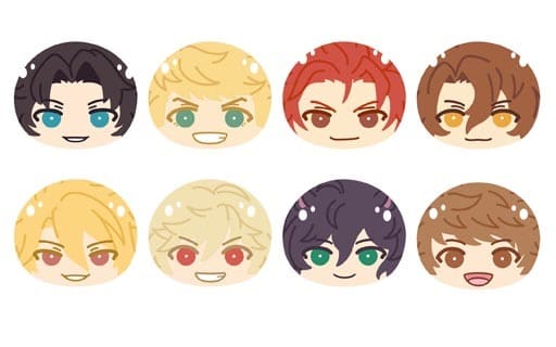 Lancelot, etc. GRANBLUE FANTASY Omanjuu Niginigi Mascot 2 All 8 Types Set Key Ring [USED]