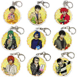 All 9 Types Set Yowamushi Pedal Glory Line Autumn of Reading in Marui Fortune Acrylic Keychain Autumn of Reading ver. Key Ring [USED]