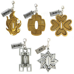 Kyojuro Rengoku, etc. Demon Slayer: Kimetsu no Yaiba Sword Guard Charm Collection 2nd All 5 Types Set Key Ring [USED]