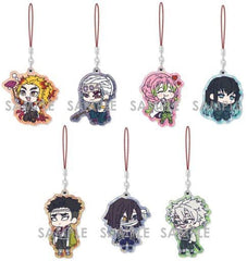 Kyojuro Rengoku, etc. Demon Slayer: Kimetsu no Yaiba Pearl Acrylic Collection Part 2 All 7 Types Set Key Ring [USED]