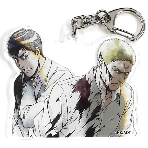 Reiner Braun Bertolt Hoover Attack on Titan Newly Drawn Acrylic Mascot Kyoji Asano Original Art Exhibition 2017 Limited Key Ring [USED]