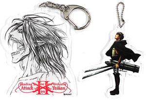 Ellen Yeager Acrylic Keychain 2 Set Attack on Titan Reading&Live Event Orchestra Attack Sound Experience 2 Key Ring [USED]