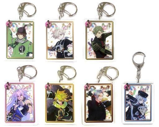 Ishikirimaru, etc. Touken Ranbu ONLINE 5th Anniversary Campaign Key Chain A FamilyMart Limited All 7 Types Set Key Ring [USED]