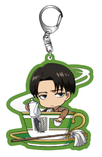 Levi Ackerman Attack on Titan Trading Acrylic Key Chains Cup in Series Key Ring [USED]