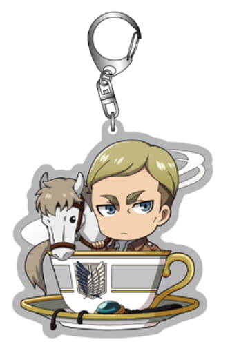 Erwin Smith Attack on Titan Trading Acrylic Key Chains Cup in Series Key Ring [USED]