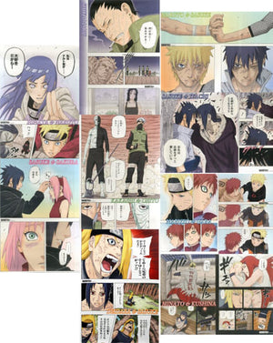 All 9 Types Set Serialization Completion Commemoration Kishimoto Masashi NARUTO Exhibition Famous Scene Poster Poster [USED]