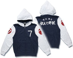 Arakita Yasutomo Hoodie Navy x White M Size Yowamushi Pedal Grande Road Character apparel [USED]