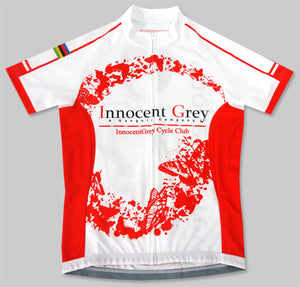 Tokisaka Yukari Innocent Grey Bicycle Club Cycle Jersey 2015 Model Red x White M Size Kara no Shojo Character apparel [USED]