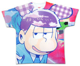 Ichimatsu Psychedelic Matsu T-shirt Purple XL Size Osomatsu-san x PARCO Osomatsu-san's Garden Character apparel [USED]