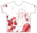 Yukine Chris Private Costume Full Graphic T-Shirt White L Size Symphogear GX Character apparel [USED]