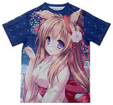 Mito Mashiro Full Color T-shirt Blue L Size Tayutama 2: You're the Only One C92 Goods Character apparel [USED]