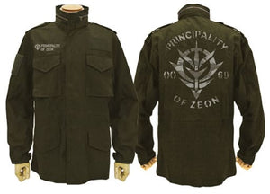 Principality of Zeon M-65 Jacket Moss L Size Mobile Suit Gundam Character apparel [USED]