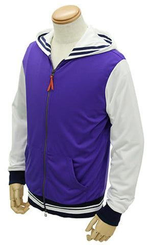 Toyogasaki Gakuen Uniform Design Hoodie White x Purple L Size Saekano: How to Raise a Boring Girlfriend Flat Character apparel [USED]