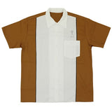 Science Special Investigation Team Design Work Shirt Brown x White L Size Ultraman Character apparel [USED]