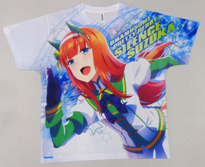 Silence Suzuka Full Graphic T-Shirt Uma Musume Pretty Derby C94 Goods Character apparel [USED]