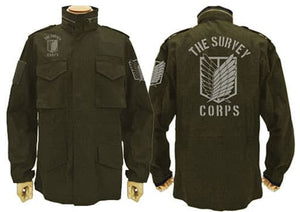 Survey Corps Emblem M-65 Jacket Moss L Size Attack on Titan Character apparel [USED]