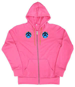 Giorno Giovanna Golden Wind Hoodie Pink L Size Golden Wind Premium Bandai Limited Character apparel [USED]