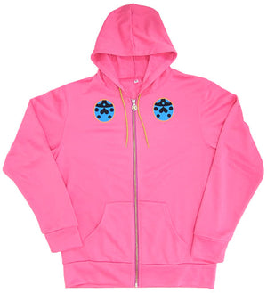 Giorno Giovanna Golden Wind Hoodie Pink XL Size Golden Wind Pemium Bandai Limited Character apparel [USED]