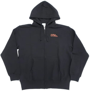 Shima Rin Embroidered Zip Hoodie Black L Size Laid-Back Camp C95 Goods Character apparel [USED]