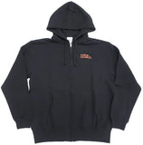 Shima Rin Embroidered Zip Hoodie Black L Size Laid-Back Camp C95 Goods Character apparel [USED]