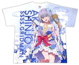 Shinjo Akane Full Graphic T-Shirt Purple Men L Size SSSS.Gridman @ Dash Store Character apparel [USED]