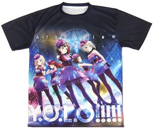 Afterglow Jacket Design Full Graphic T-shirt BanG Dream! 7th LIVE Gamers Branch Office Lottery A Prize Character apparel [USED]